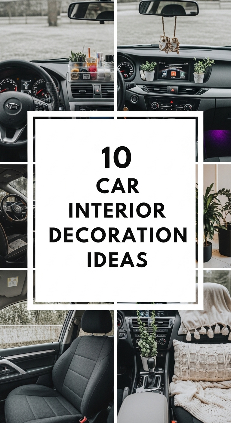 10 Car Interior Decoration Ideas