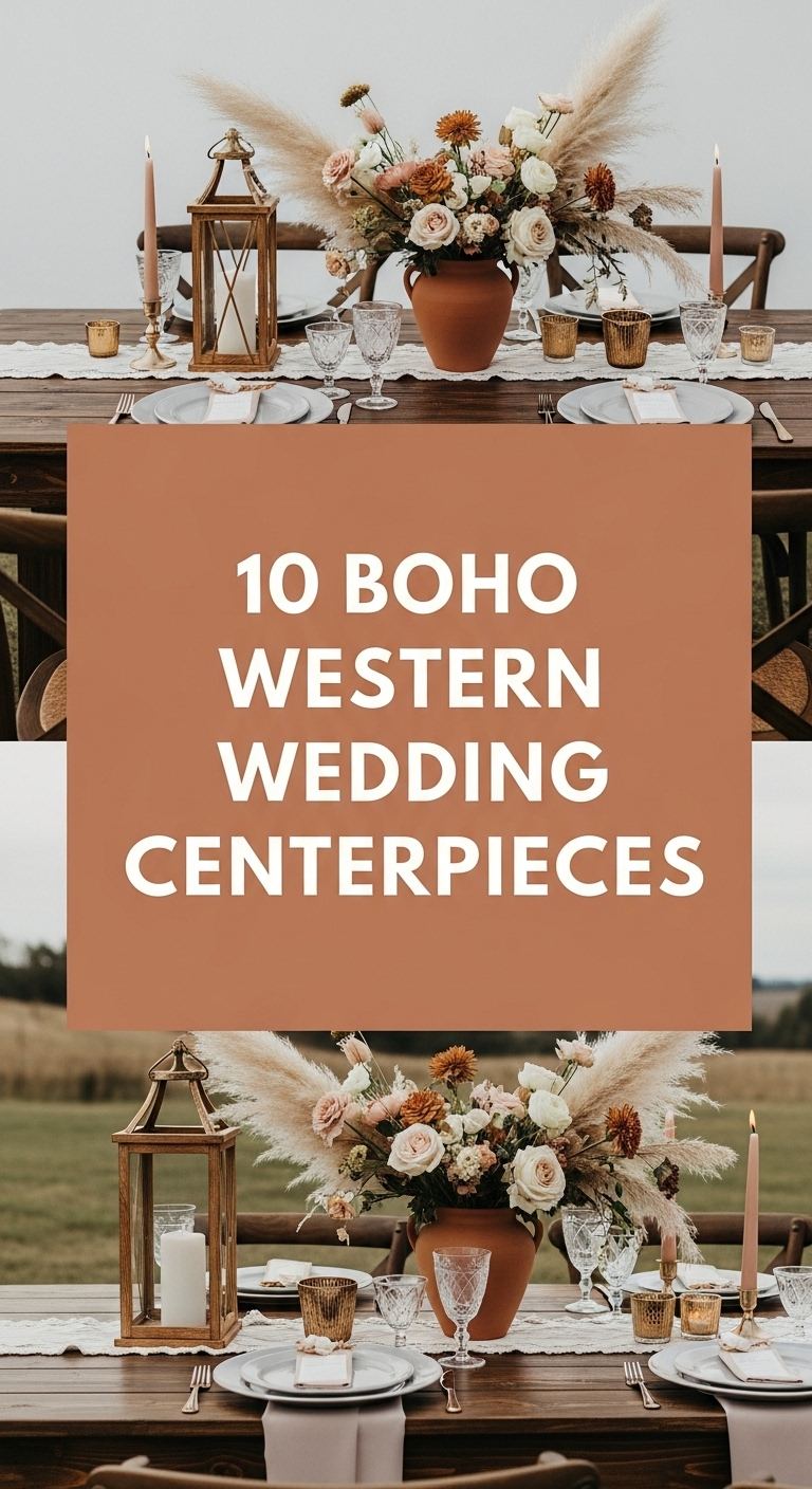 10 Boho Western Wedding Centerpieces