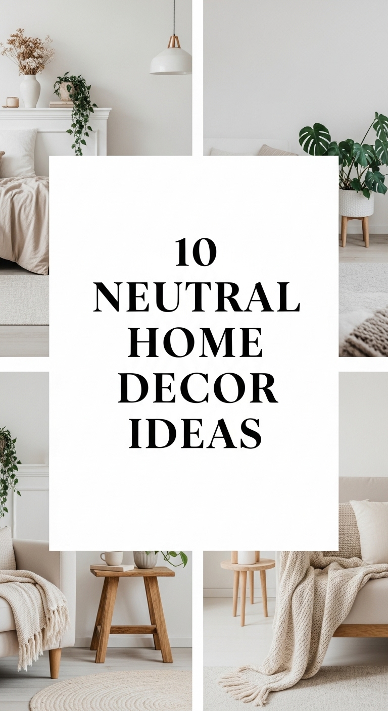 10 Neutral Home Decor Ideas