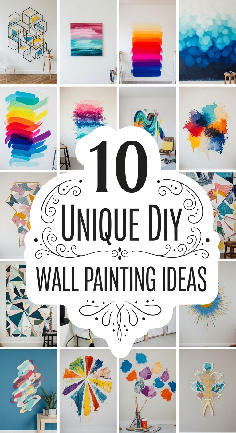 10 Unique DIY Wall Painting Ideas
