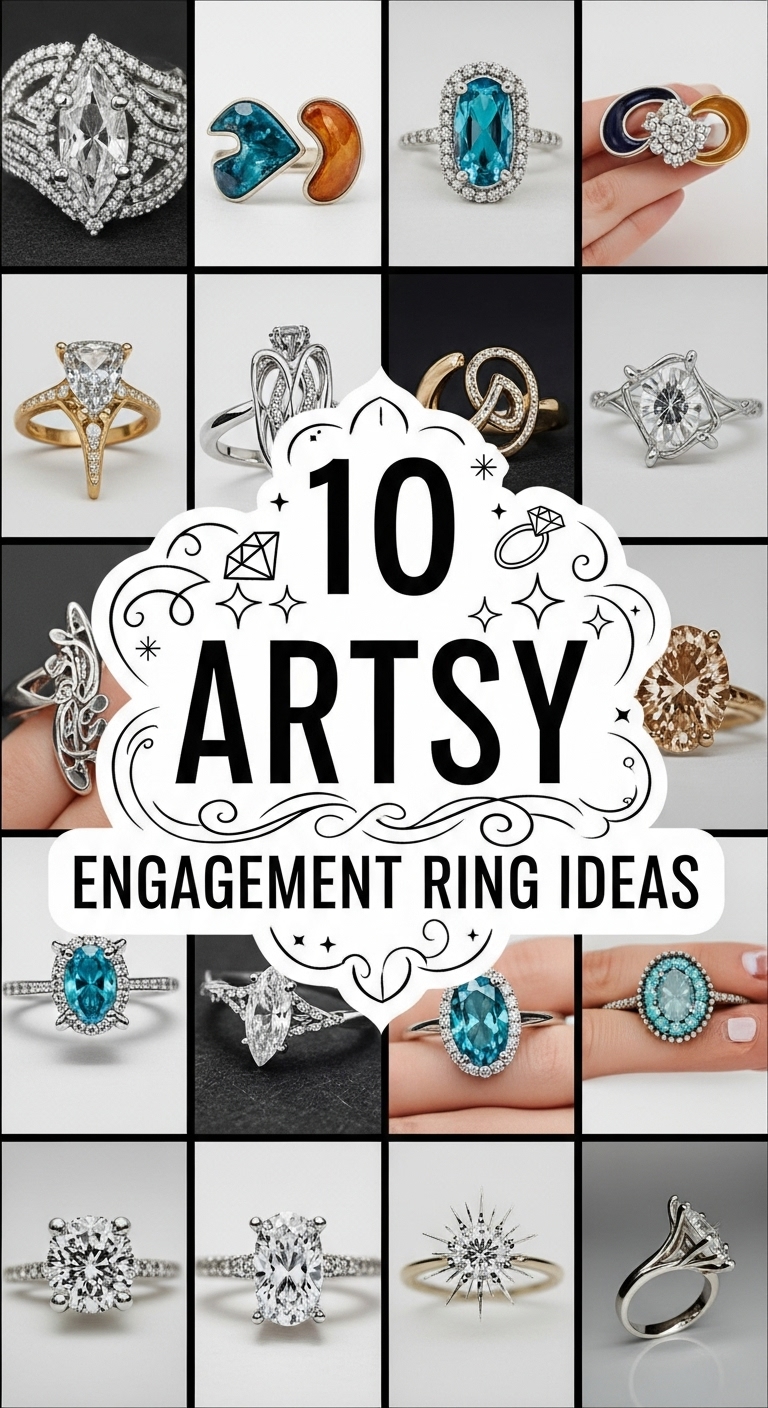 10 Artsy Engagement Ring Ideas