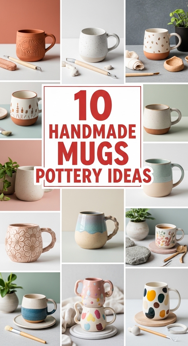 10 Handmade Mugs Pottery Ideas
