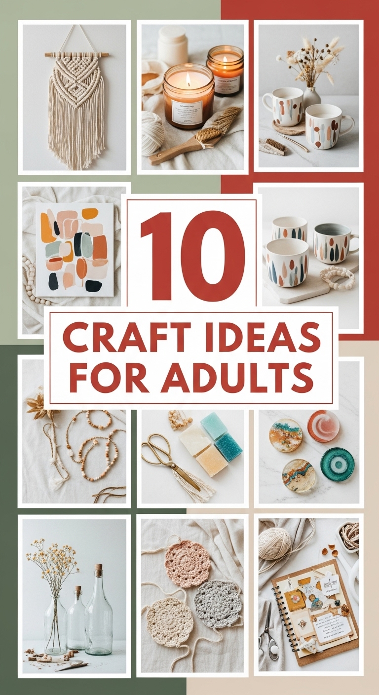 10 Craft Ideas For Adults