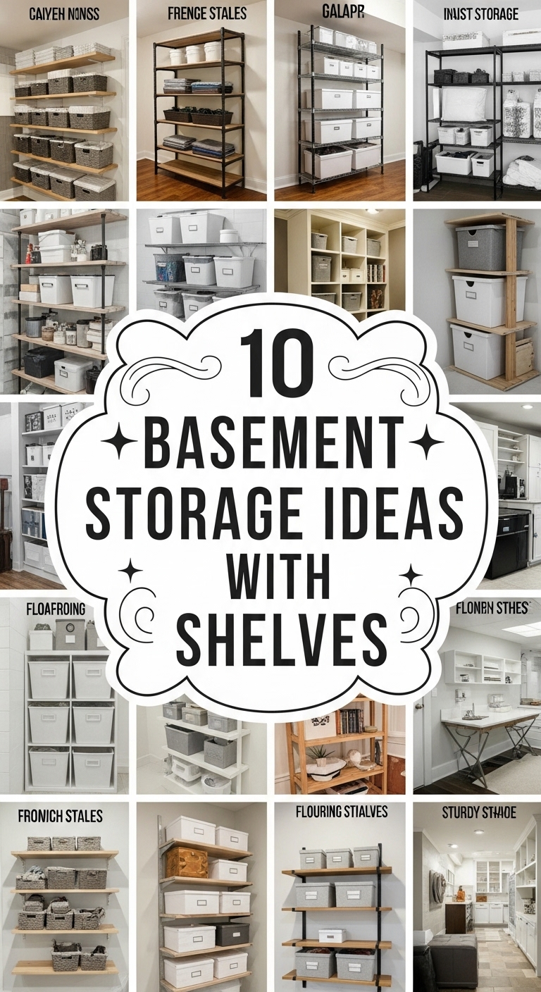 10 Basement Storage Ideas with Shelves