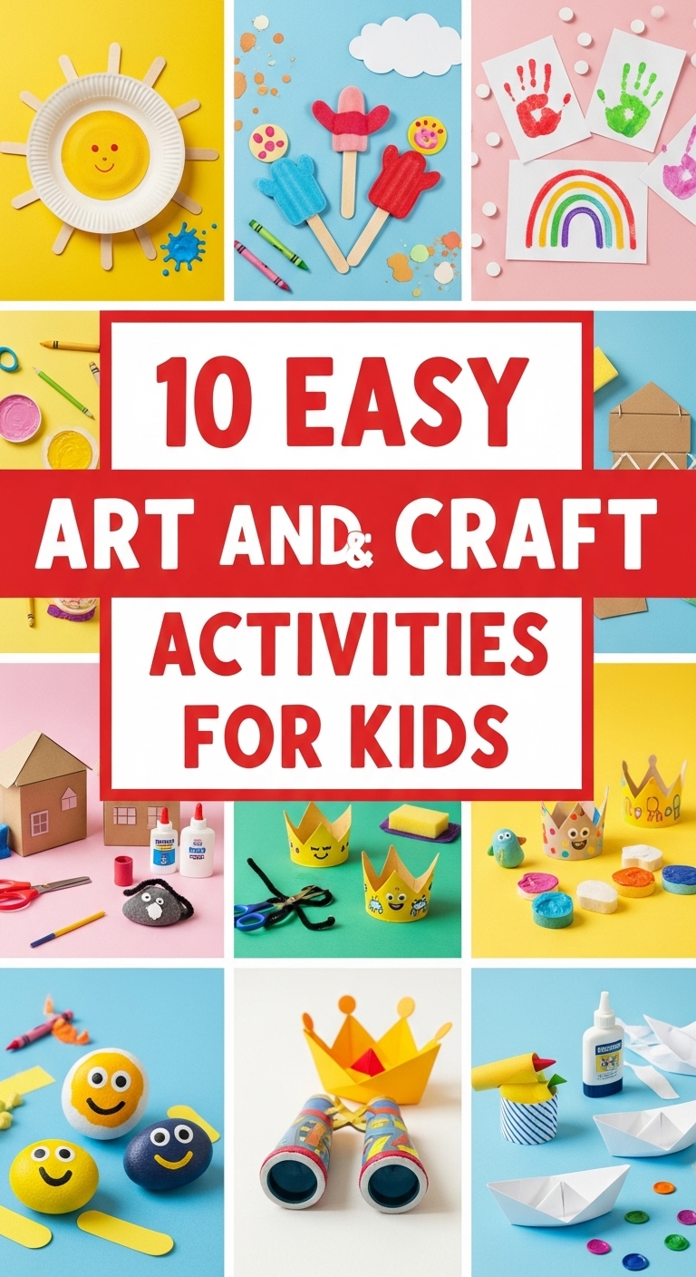 10 Easy Art and Craft Activities for Kids