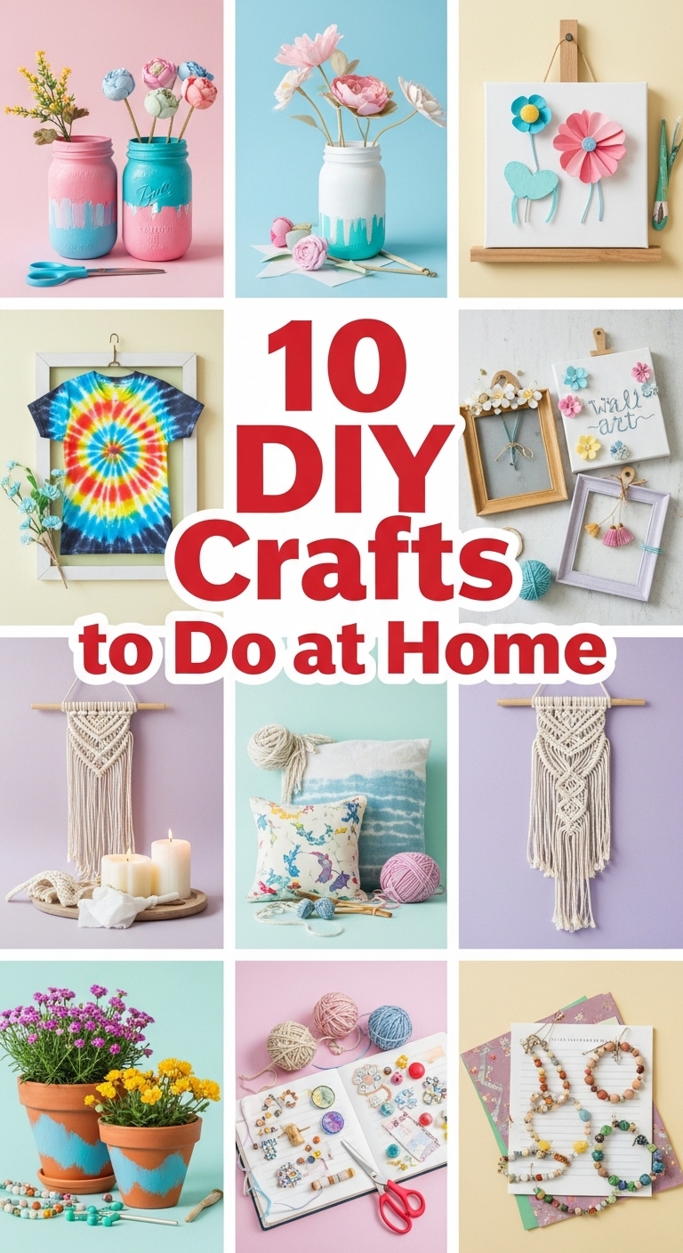 10 DIY Crafts to Do At Home