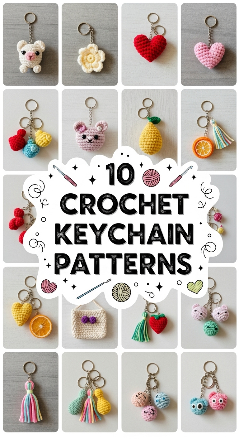 10 Crochet Keychain Patterns