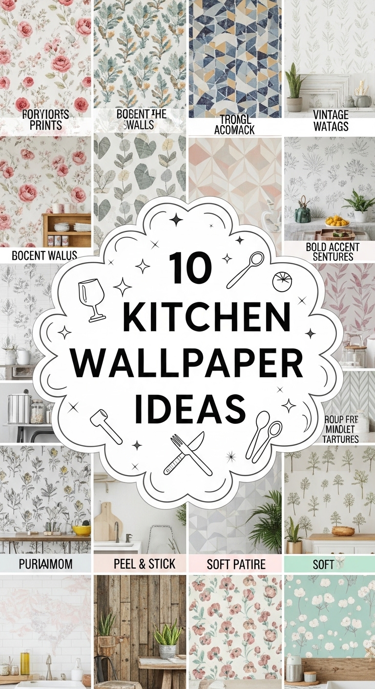 10 Kitchen Wallpaper Ideas