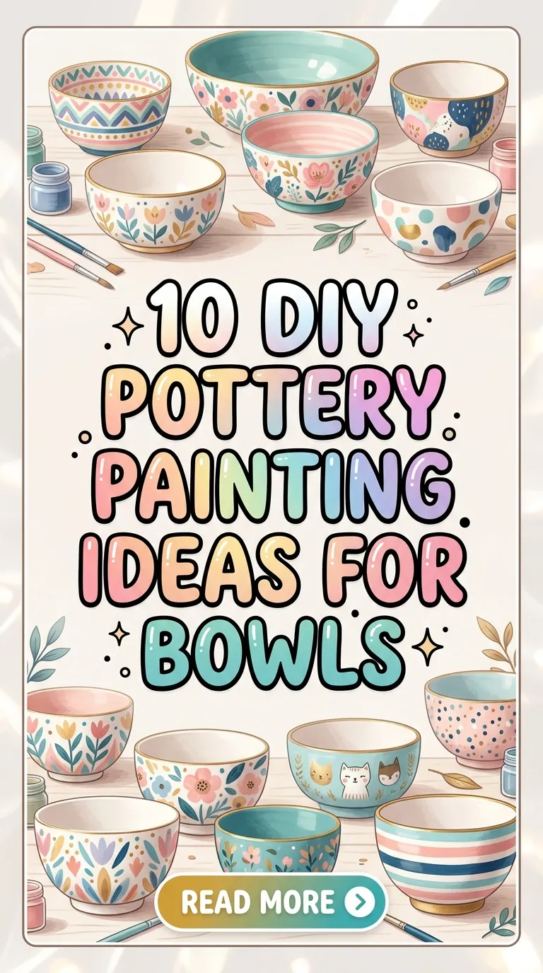10 DIY Pottery Painting Ideas for Bowls