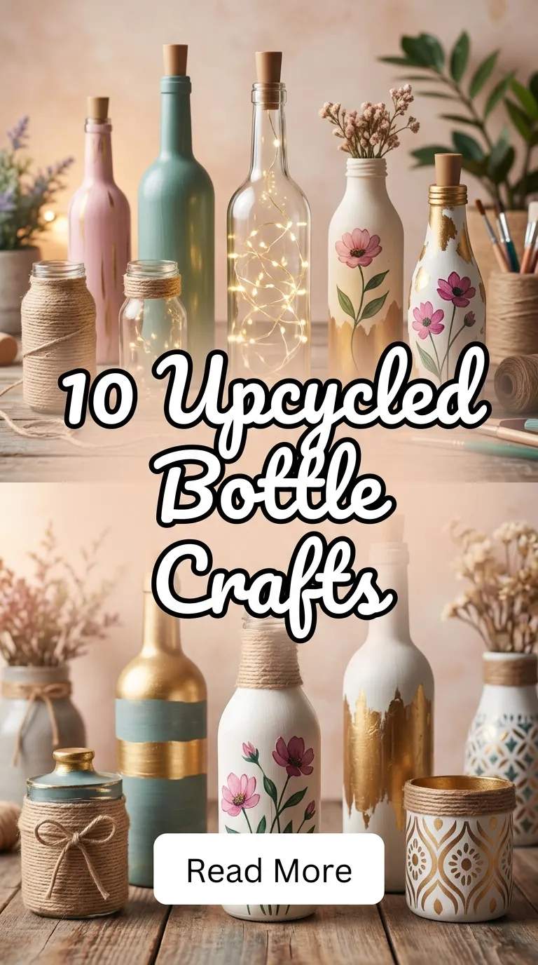 10 Upcycled Bottle Crafts
