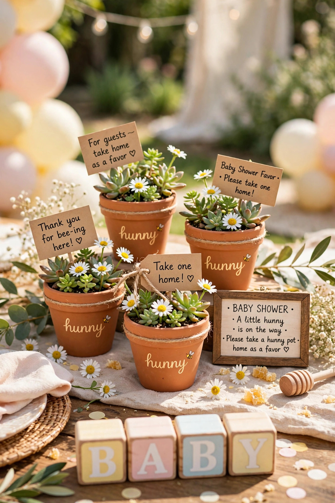 8. DIY "Hunny" Pot Planters