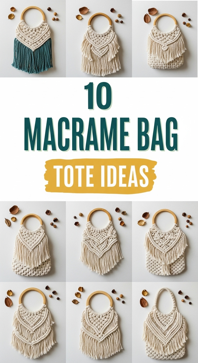 10 Macrame Bag Tote Ideas