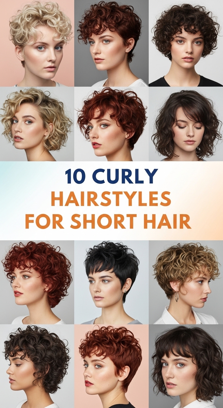 10 Curly Hairstyles for Short Hair