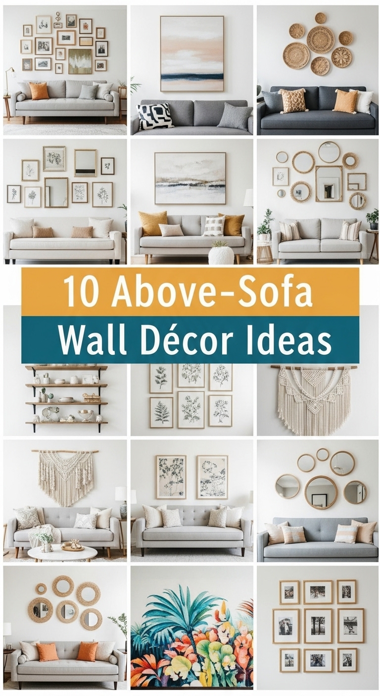 10 Above-Sofa Wall Decor Ideas