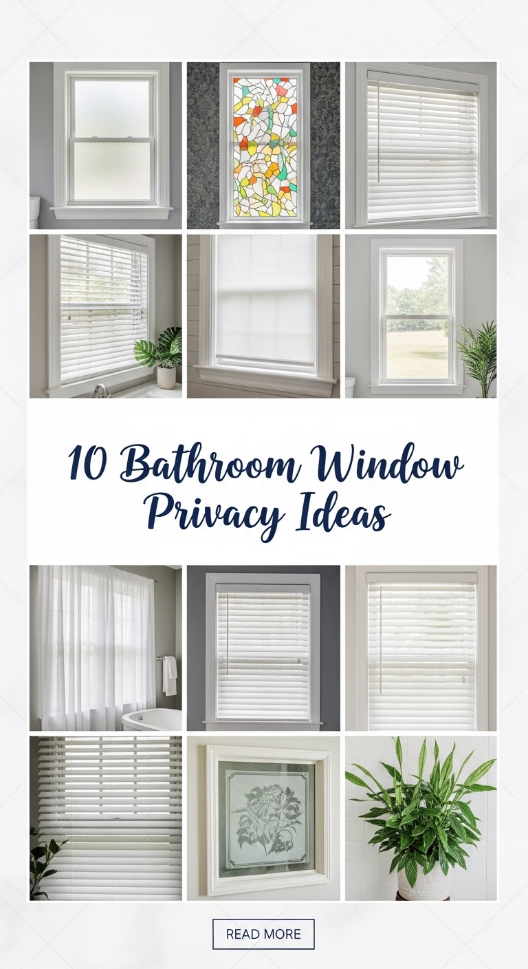 10 Bathroom Window Privacy Ideas