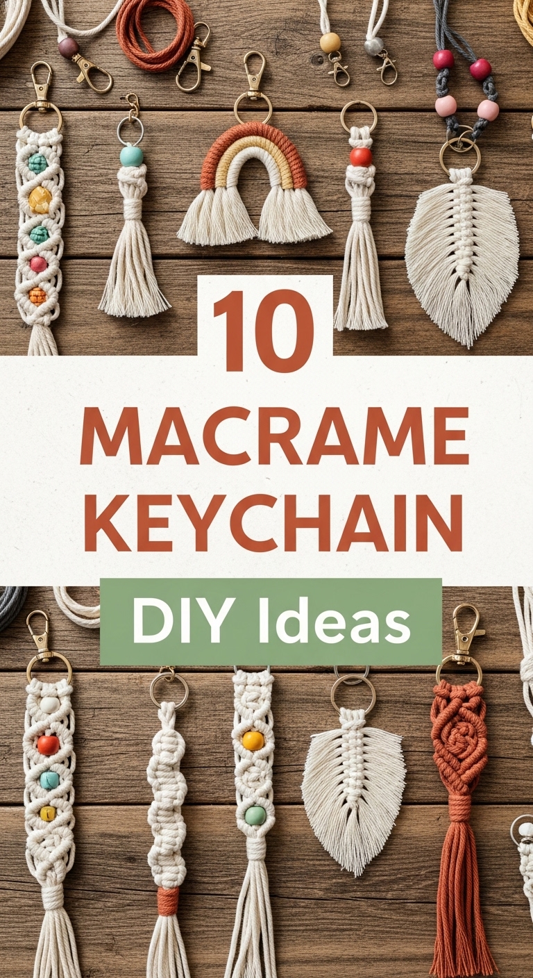 10 Macrame Keychain DIY Ideas