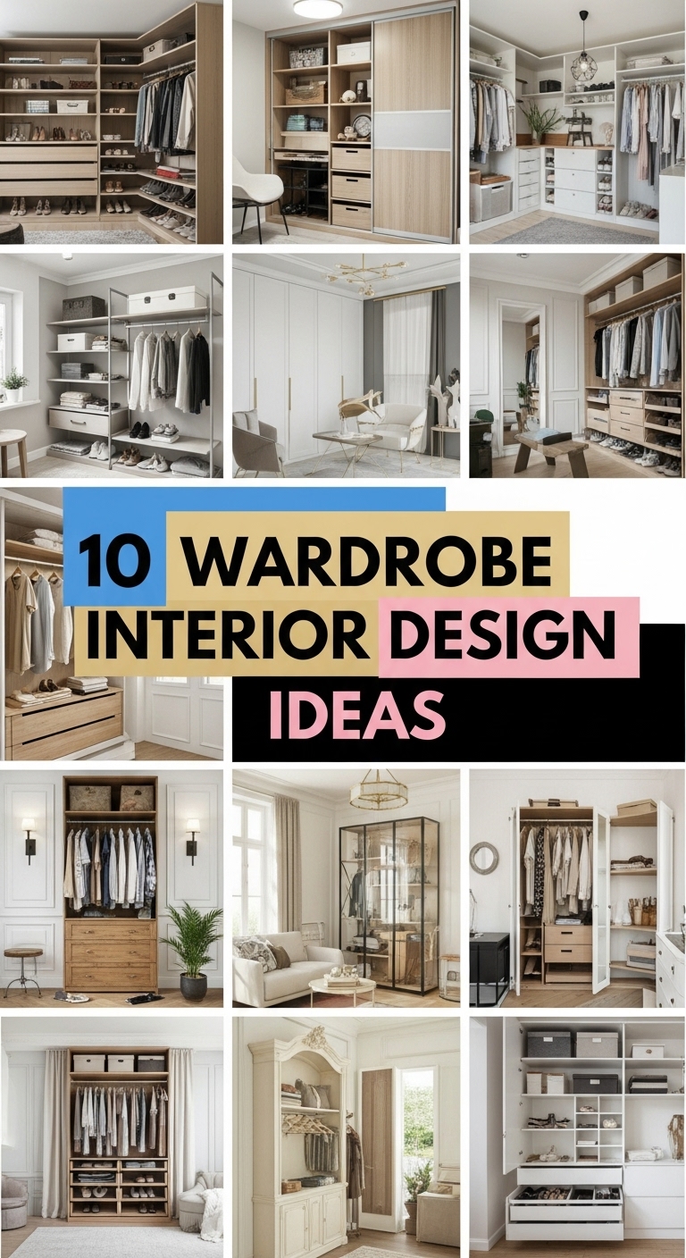 10 Wardrobe Interior Design Ideas