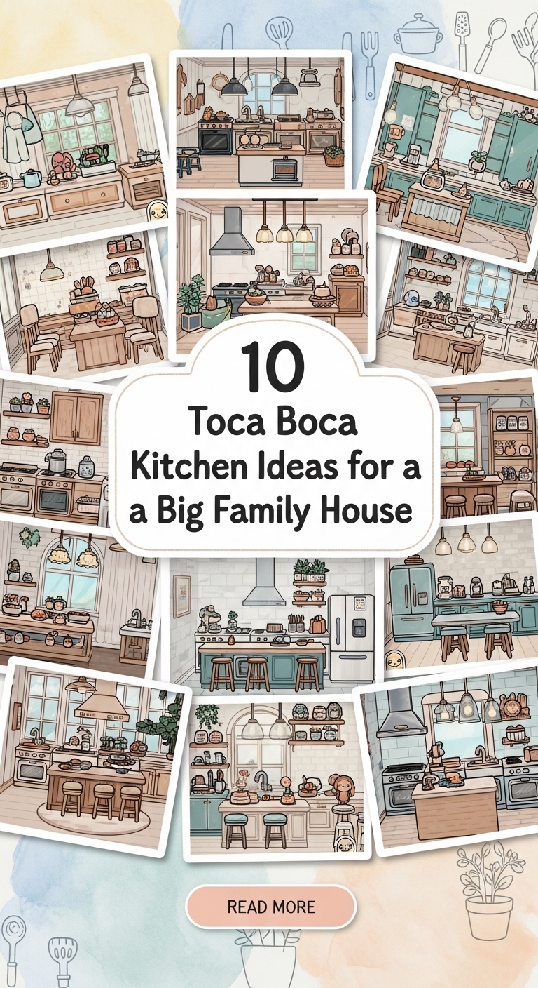 10 Toca Boca Kitchen Ideas for a Big Family House