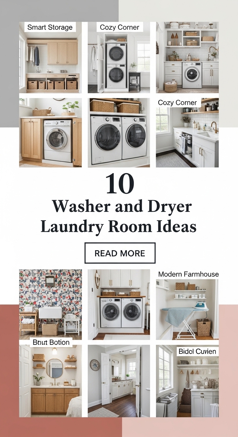 10 Washer and Dryer Laundry Room Ideas
