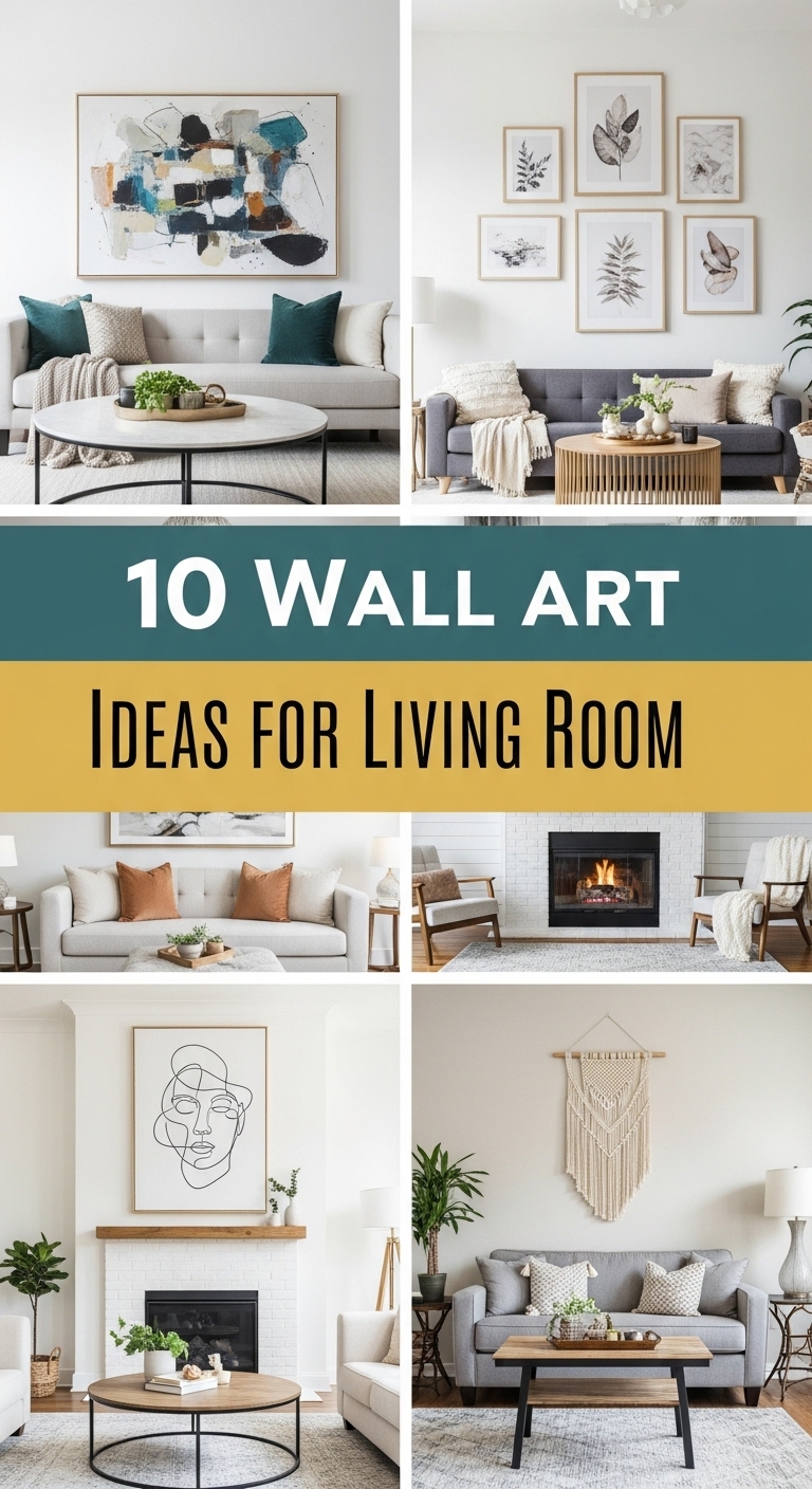 10 Wall Art Ideas for the Living Room