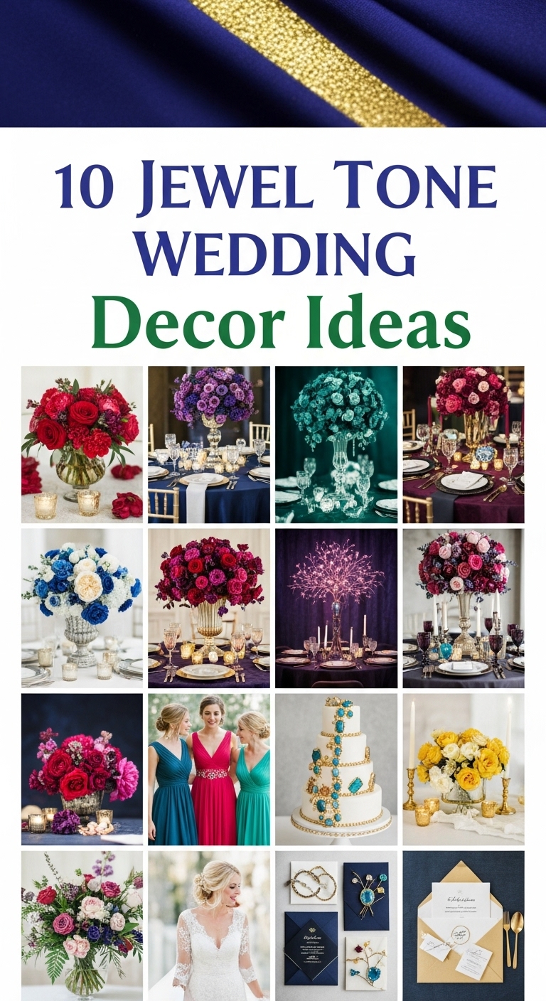 10 Jewel Tone Wedding Decor Ideas