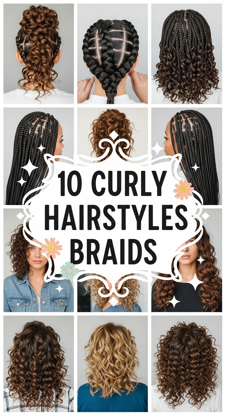 10 Curly Hairstyles Braids