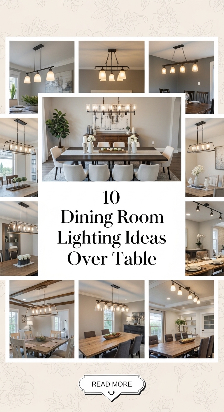 10 Dining Room Lighting Ideas Over Table