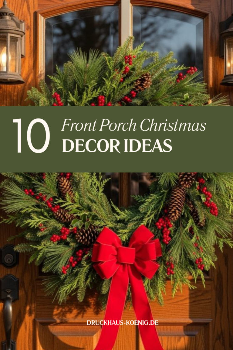10 Front Porch Christmas Decor Ideas