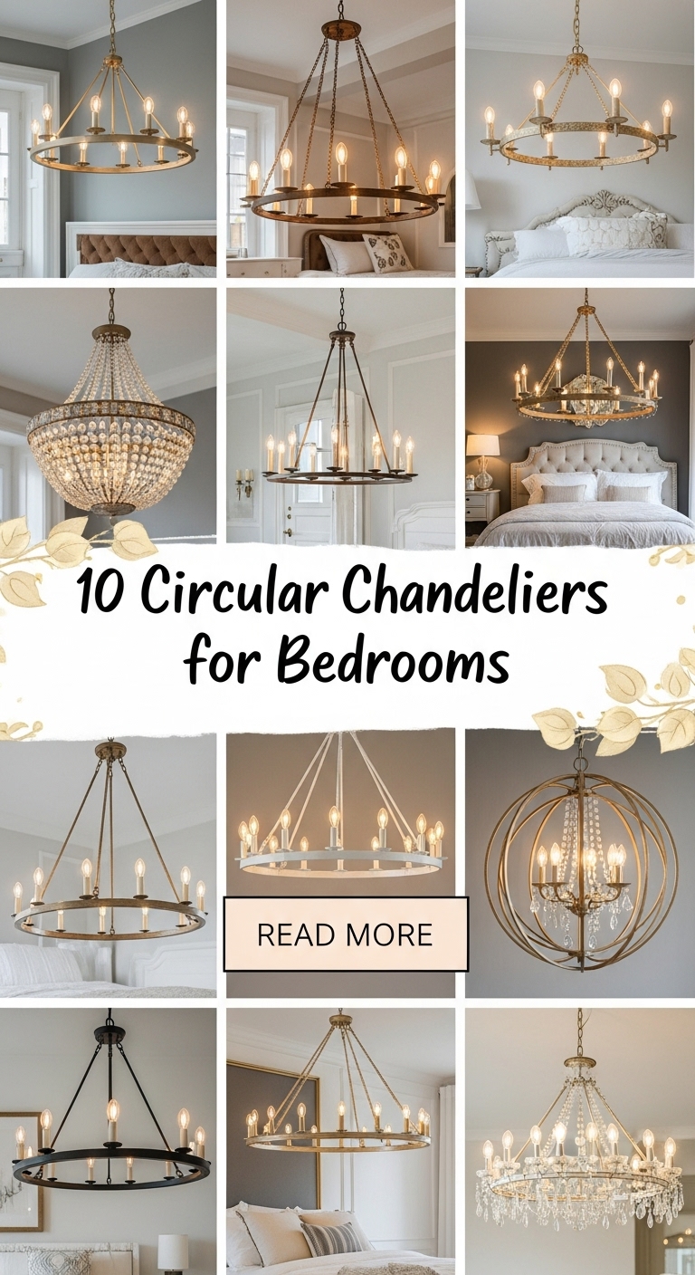 10 Circular Candle Chandeliers for Bedrooms