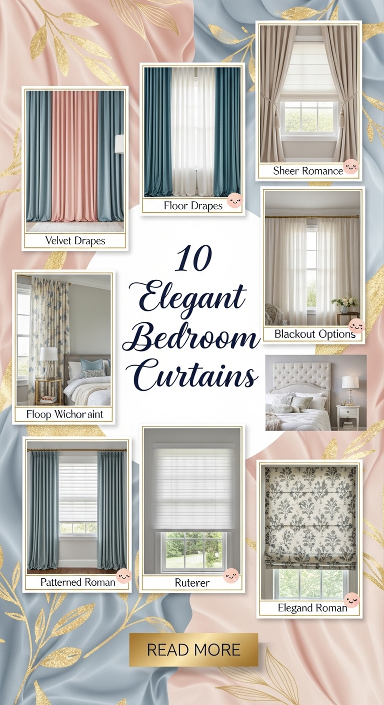  10 Elegant Bedroom Curtains
