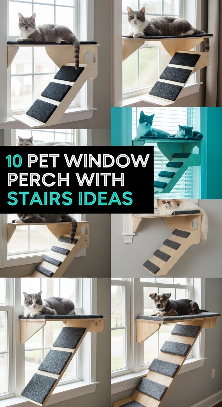 10 Pet Window Perch with Stairs Ideas