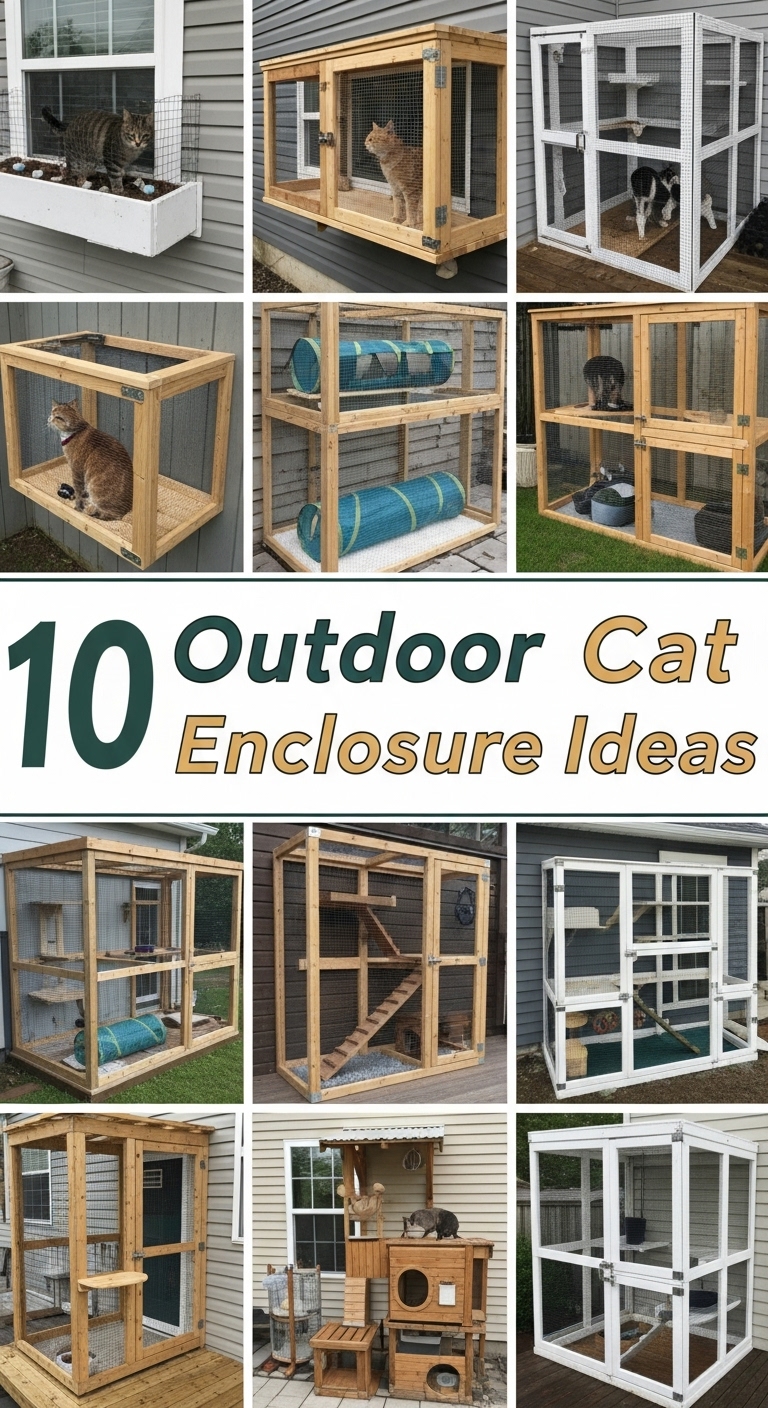 10 Outdoor Cat Enclosure Ideas