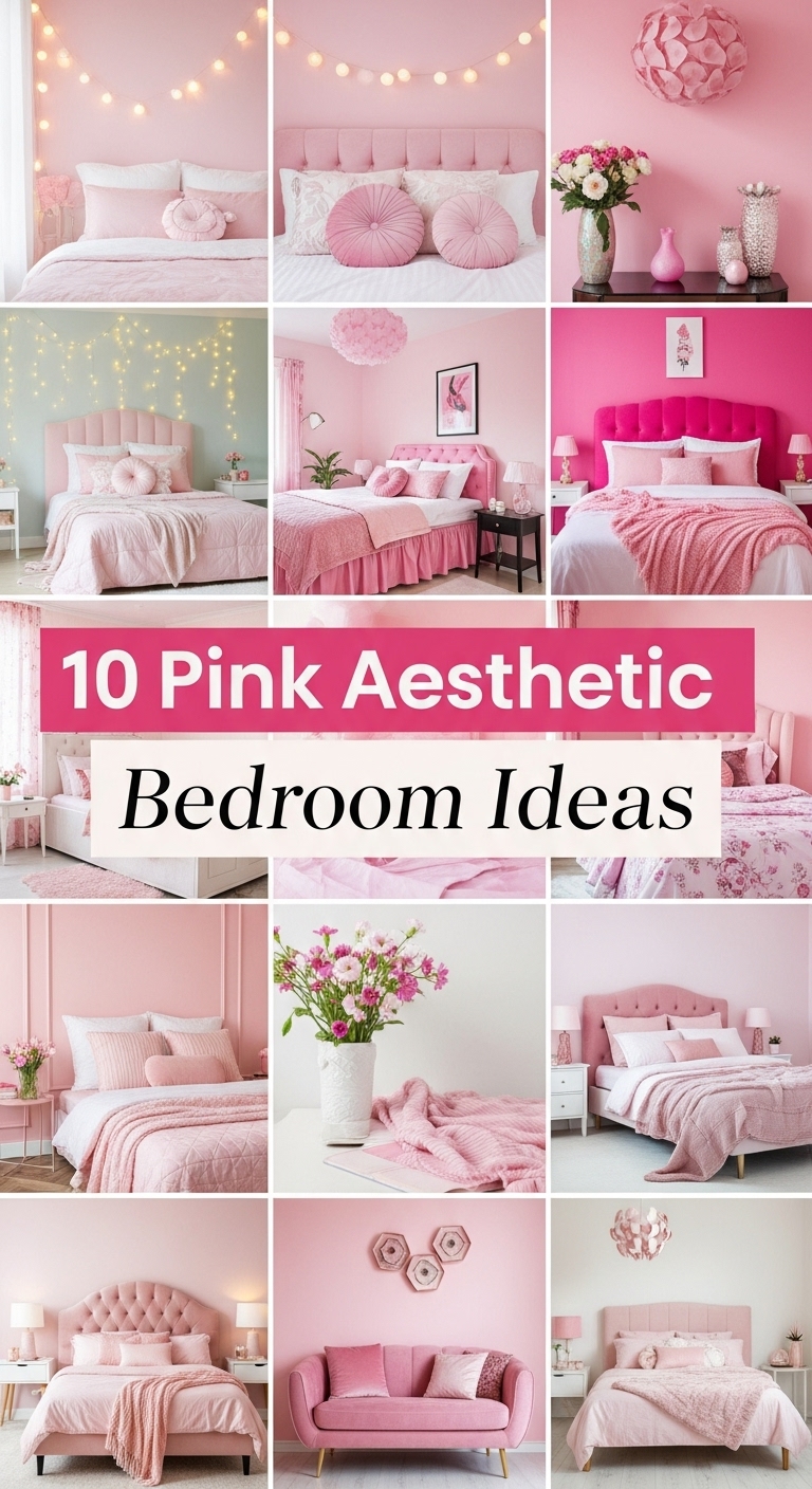 10 Pink Aesthetic Bedroom Ideas