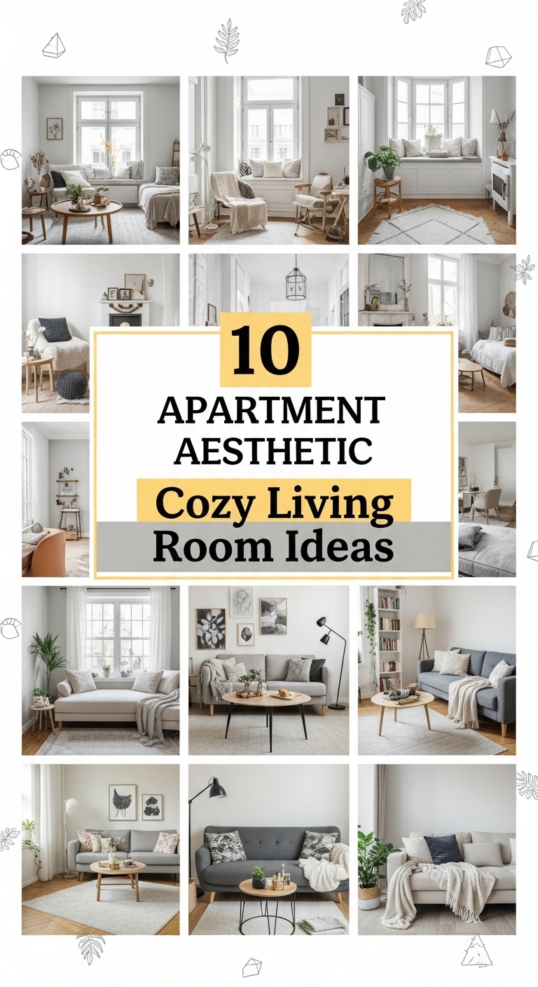 10 Apartment Aesthetic Cozy Living Room Ideas