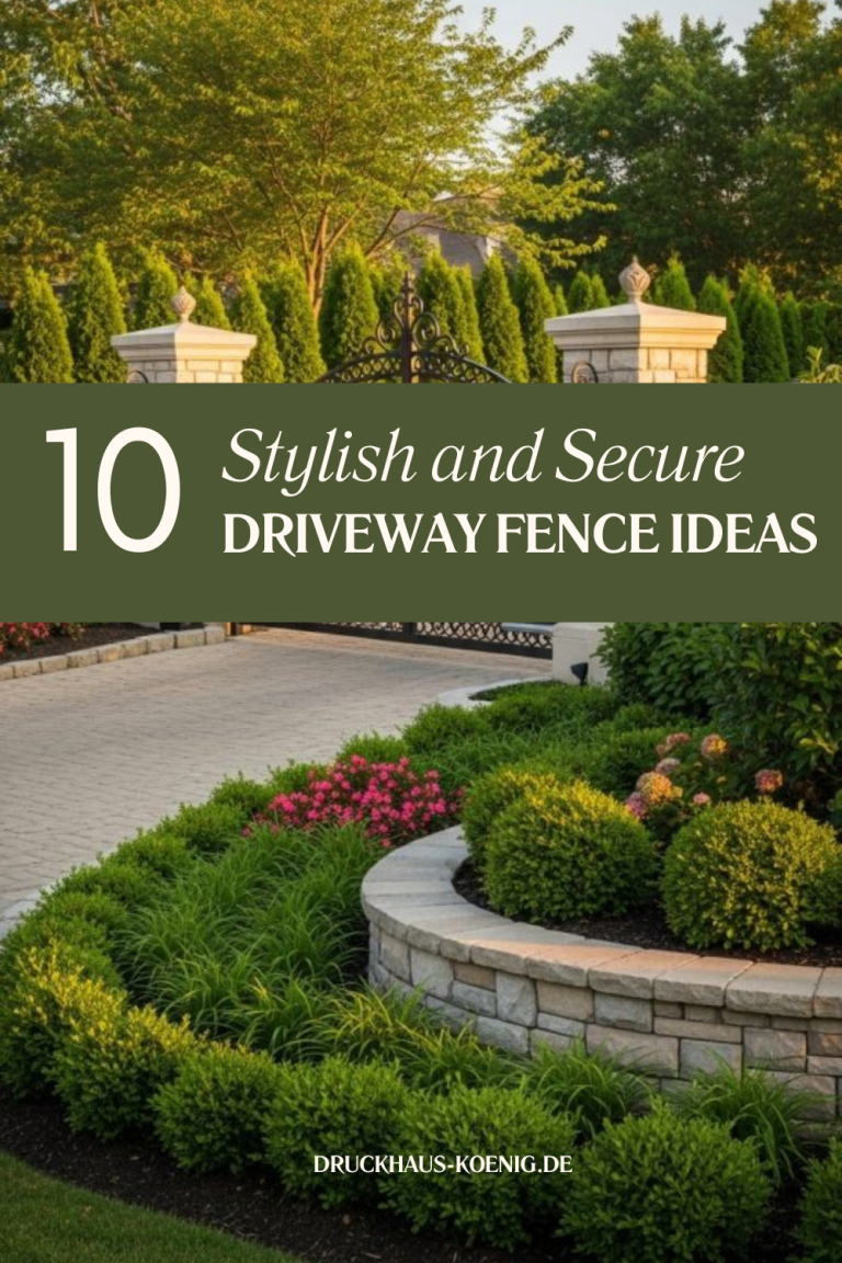 10 Stylish and Secure Driveway Fence Ideas