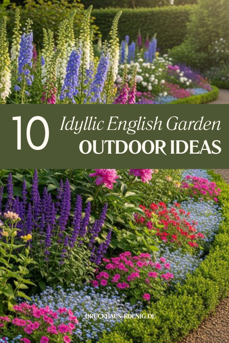 10 Idyllic English Garden Outdoor Ideas