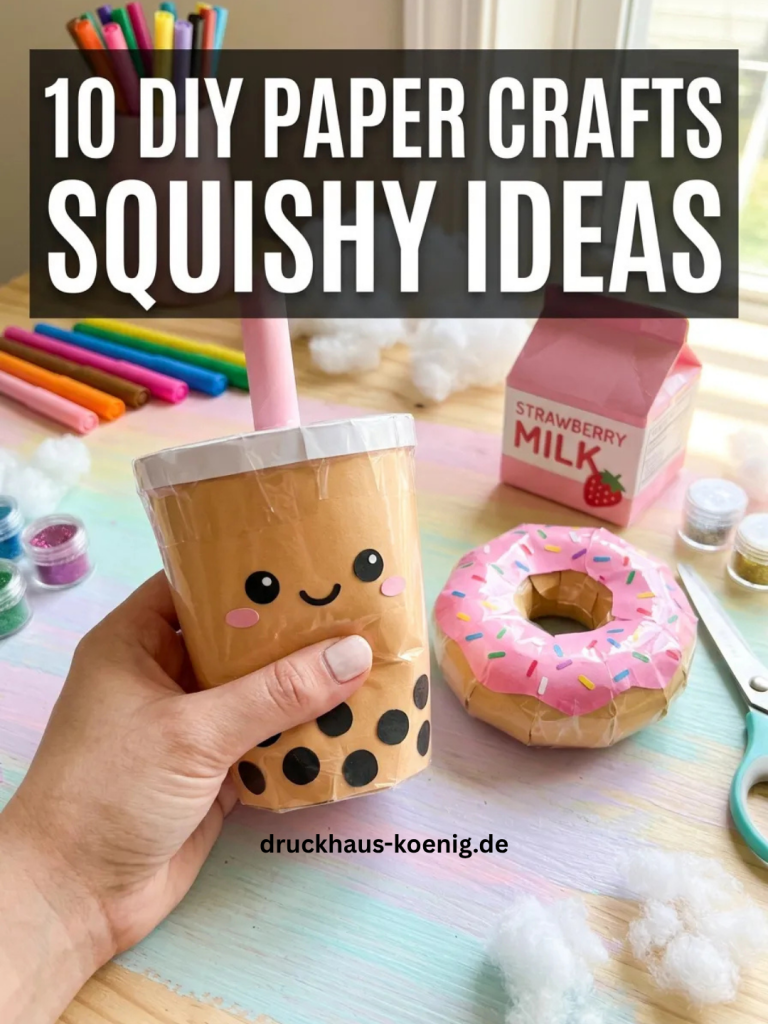 10 DIY Paper Crafts Squishy Ideas