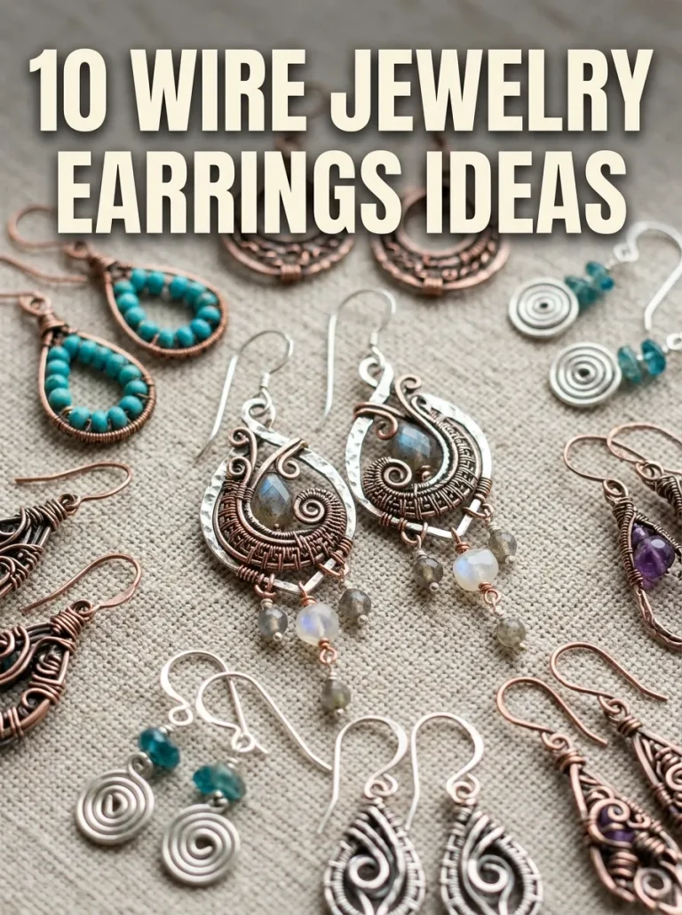 10 Wire Jewelry Earrings Ideas