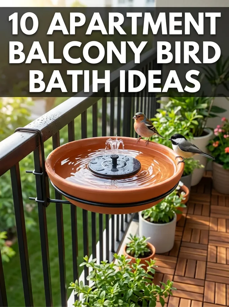 10 Apartment Balcony Bird Bath Ideas
