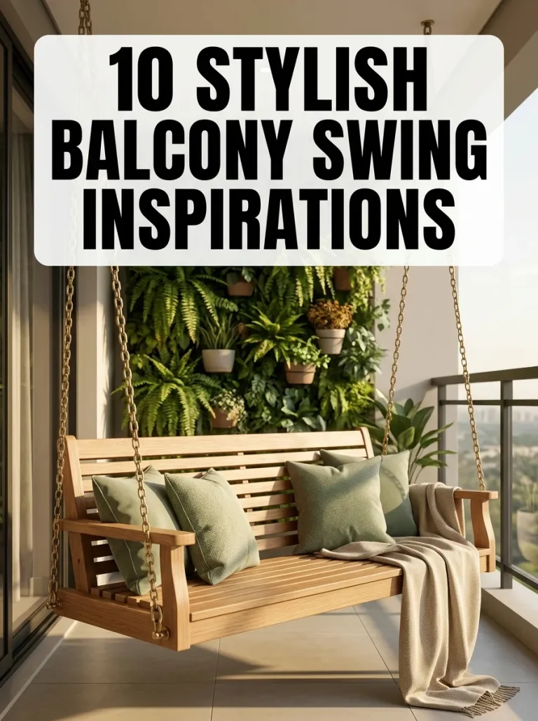 10 Balcony Decor Ideas With Swing