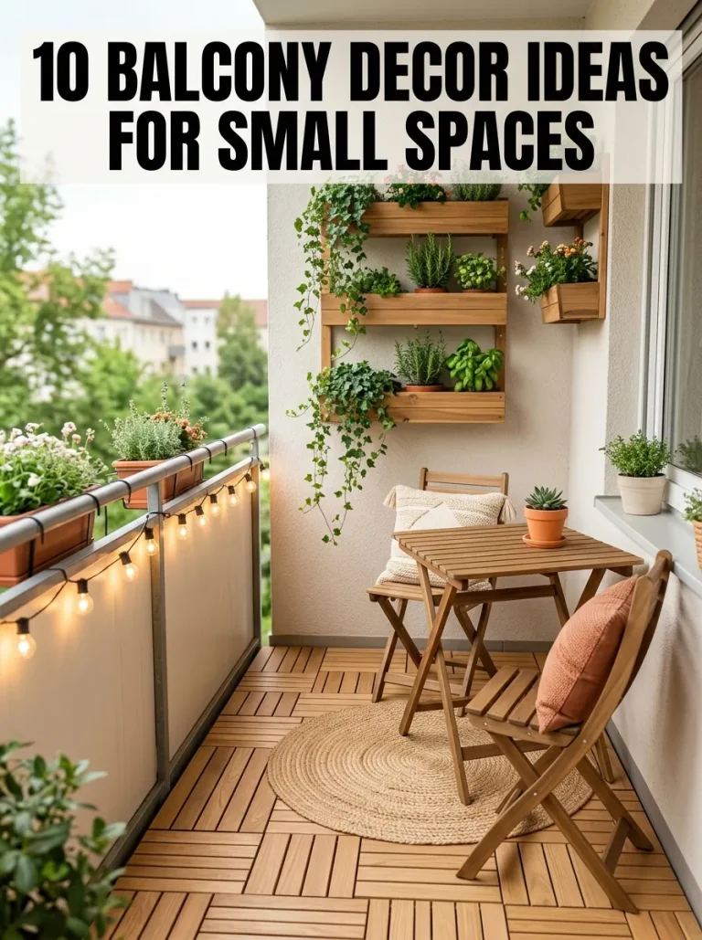 10 Balcony Decor Ideas For Small Spaces