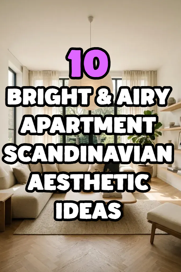 10 Bright & Airy Apartment Scandinavian Aesthetic Ideas