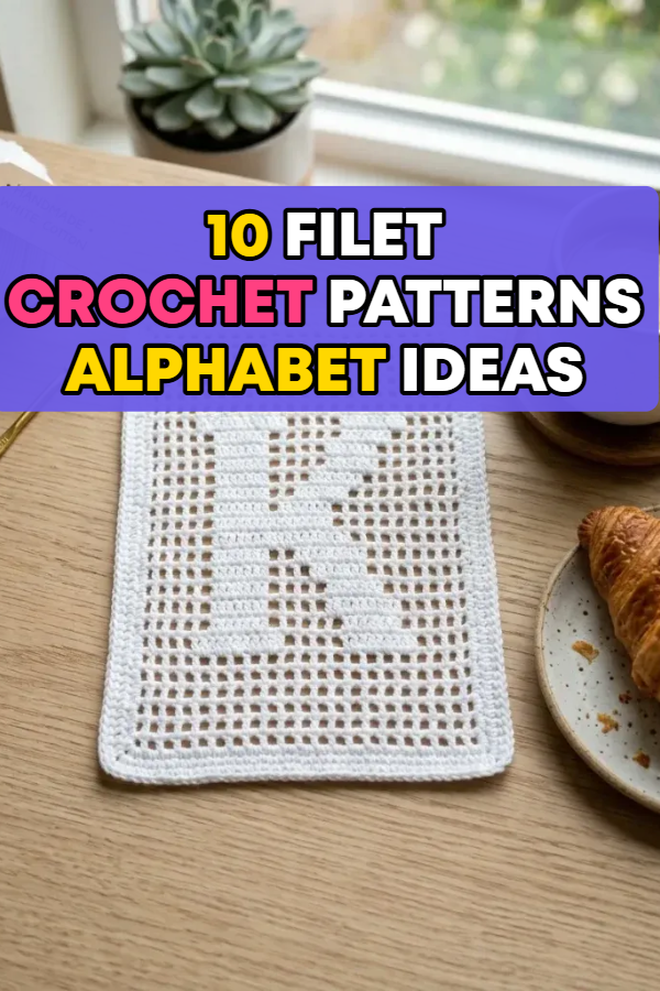 10 Filet Crochet Patterns Alphabet Ideas