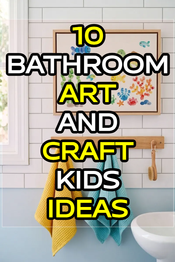 10 Bathroom Art And Craft Kids Ideas