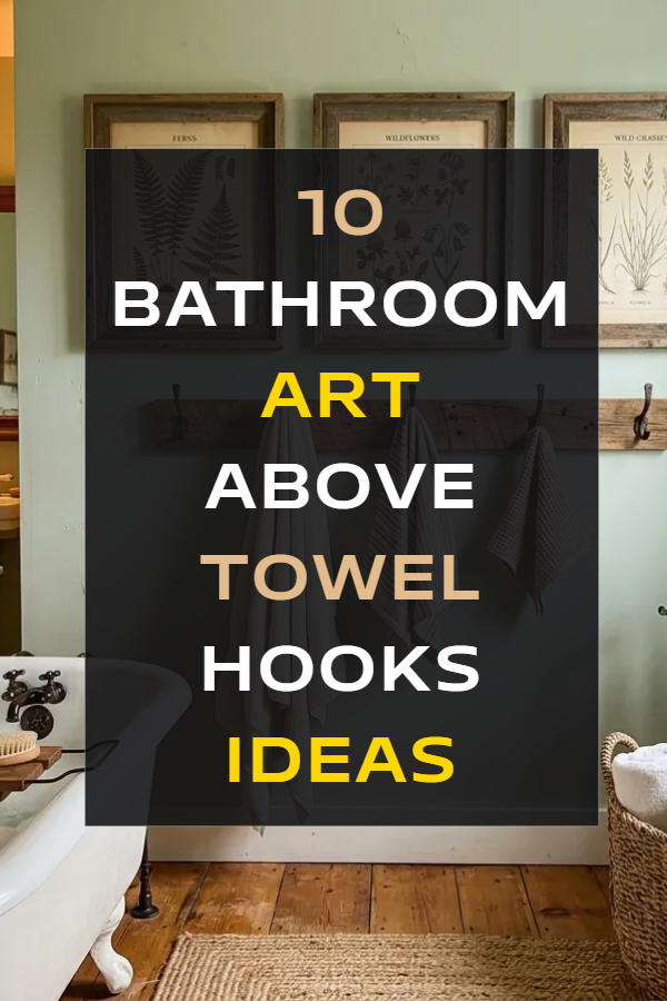 10 Bathroom Art Above Towel Hooks Ideas
