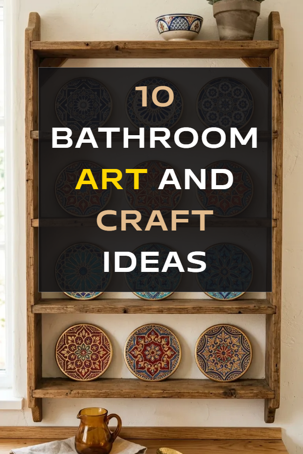 10 Bathroom Art And Craft Ideas