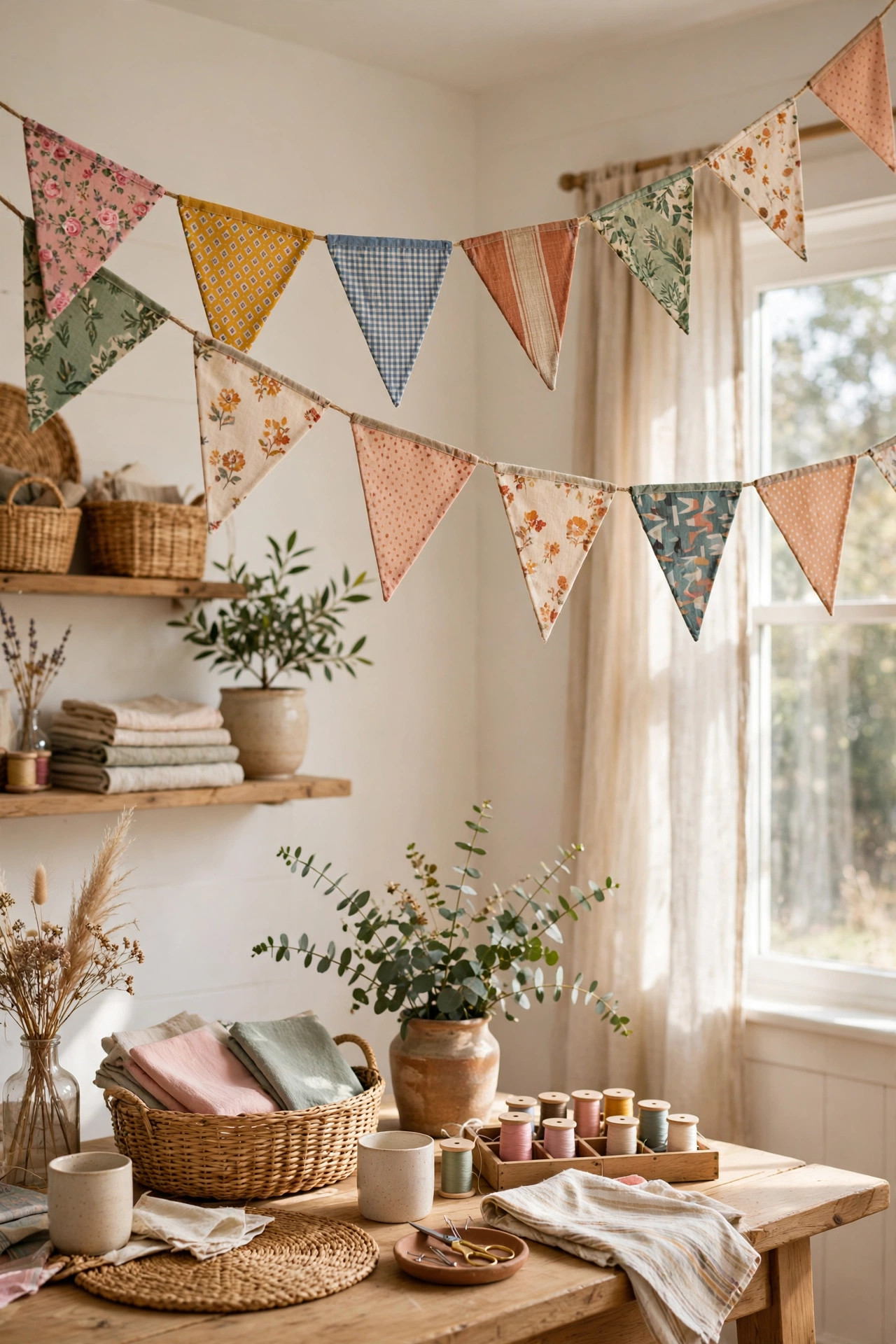 9. Decorative Fabric Garland