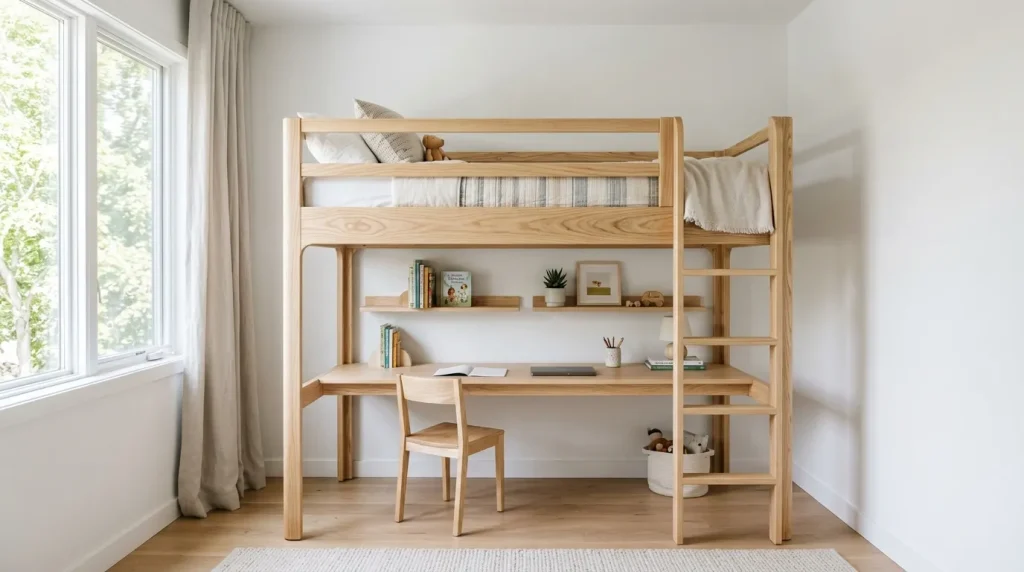 Minimalist monochromatic book ledges