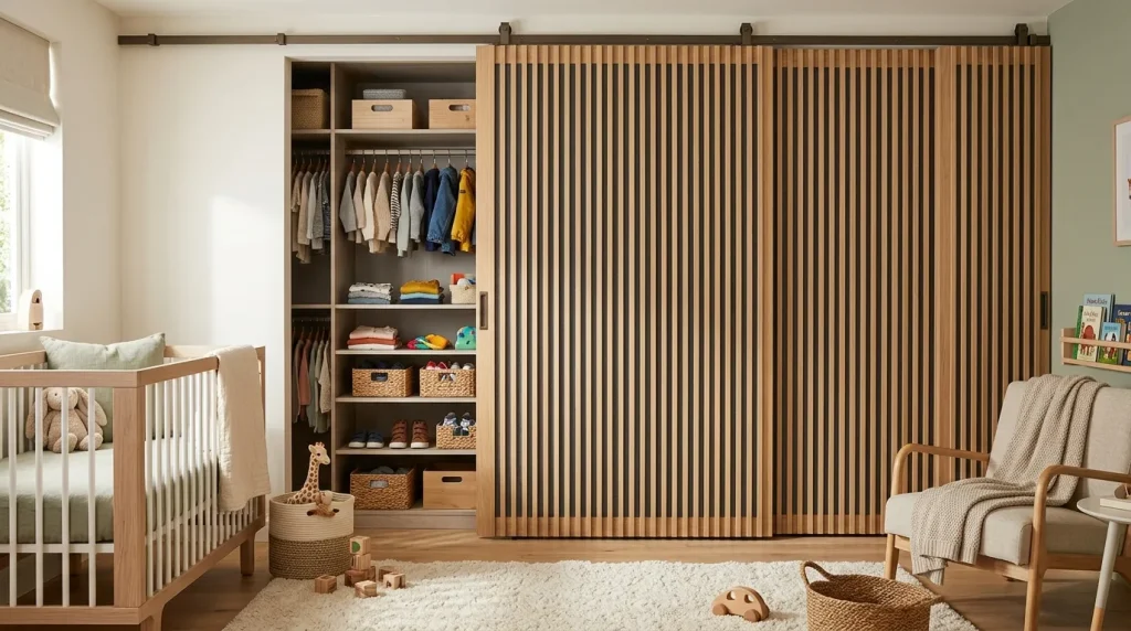 Minimalist drop-front storage ledges