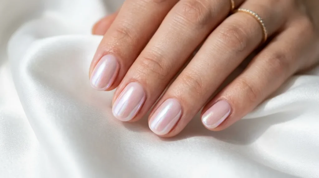 Pink French micro tips